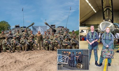 Reporting for (royal) duty! Holland's Princess Catharina-Amalia shares snaps as she trains with armed forces - and even flew in a fighter jet ahead of her 19th birthday