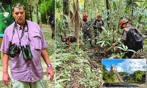 Hunt for bird-watching American tourist, 66, who mysteriously vanished from Mayan jungle ruins in Guatemala