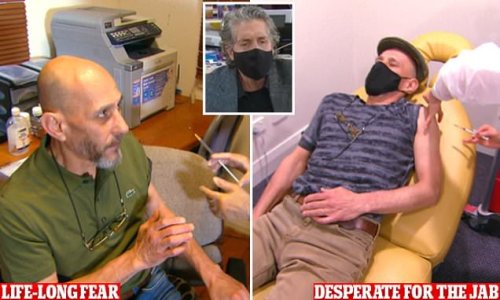 Hynotherapy helps a man overcome his fear of needles and get vaccine