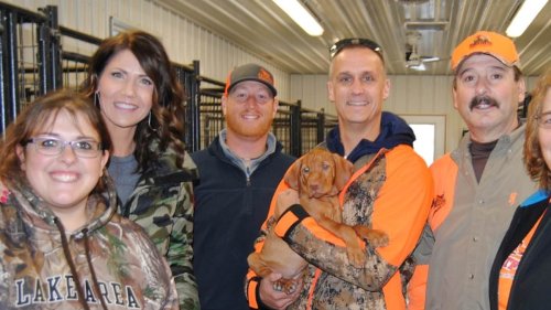 EXCLUSIVE: Trump VP prospect Gov. Kristi Noem and Corey Lewandowski are seen picking out a dog for his son at South Dakota breeder - as more evidence of affair is revealed