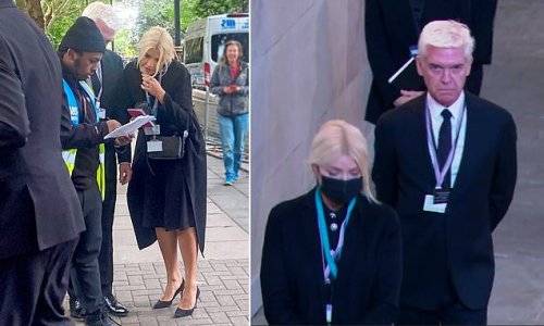 REVEALED: Holly Willoughby and Phillip Schofield were NOT on the official guest list to see Queen lying in state amid claims they 'leapfrogged' mourners - but ITV say they WERE invited nonetheless as Queuegate plot thickens