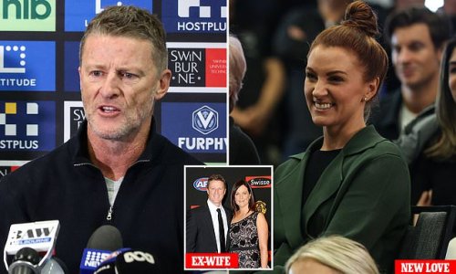 Damien Hardwick fights back tears as he farewells the 'love of my life' in emotional sign-off as Tigers coach - and thanks his ex-wife and new partner while she sits in the front row