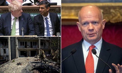 Lord Hague says Partygate is a 'distraction' from 'biggest period of crisis in our lifetimes' as he ridicules Rishi's fine for 'turning up to a meeting on time' - but takes veiled swipe at Boris saying some politicians 'think they can get out of anything'