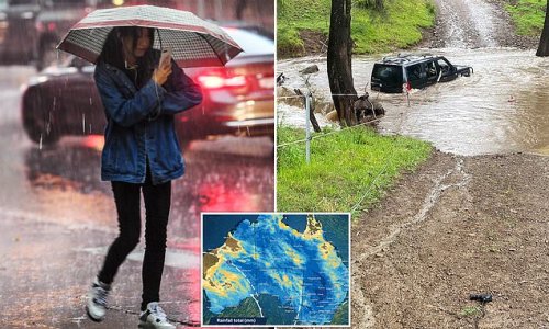 No one's safe: Record-breaking rain bomb forecast for the whole of Australia as temperatures plummet and meteorologists warn of dangerous thunderstorms and flooding