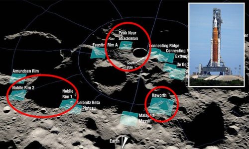 NASA calls on China to be 'open and transparent' with its lunar missions after revelation that its potential landing sites OVERLAP with US destinations on the moon's south pole
