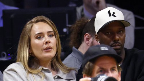 Adele makes a rare appearance with fiancé Rich Paul during LA Lakers game as she continues to enjoy her indefinite break from music