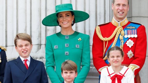 George, Charlotte and Louis are the 'centre of Kate and William's world' and are showing...