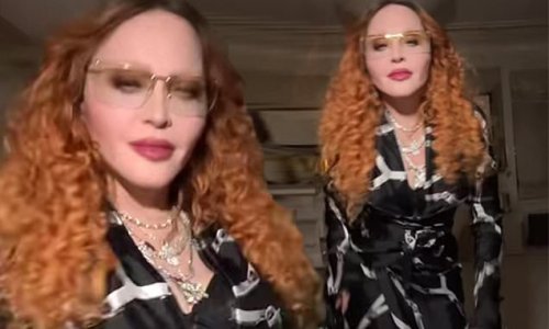Madonna shows off her dancing skills while rocking a stylish striped robe in a TikTok clip... after adding dates to her upcoming tour