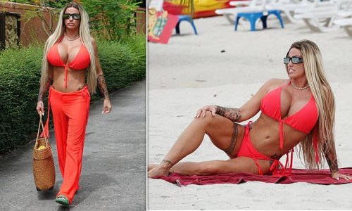 Katie Price soaks up the sun in Thailand as charges that she was speeding at more than 60mph and failed to provide details are dropped in UK court