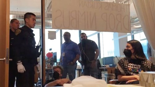 Google staffers are arrested after 'no tech for apartheid' protest