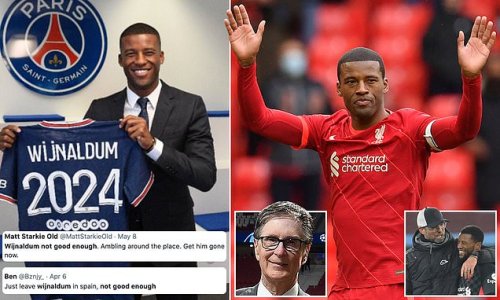 Gini Wijnaldum 'didn't feel loved and appreciated' at Liverpool