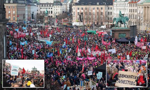 More than 50,000 Danes gather in Copenhagen to protest plans to scrap Christian holiday dating back to 1686 to finance increased defence spending in wake of Ukraine war