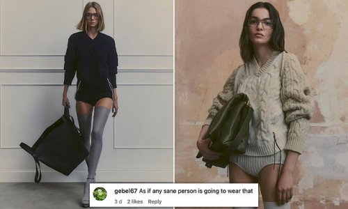 'This is a joke, right?!' Victoria Beckham brutally mocked by fashion fans for designing clothes that look like knitted UNDERWEAR (and some say their grannies might want a pair!)