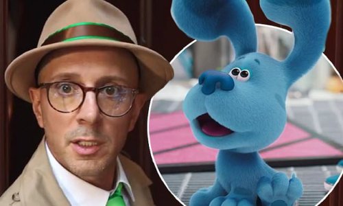 Blue's Clues star Steve Burns makes a big comeback! Original host reunites with beloved pup for Blue's Big City Adventure trailer.... 20 years after he abruptly quit show because he didn't want to go bald on TV show