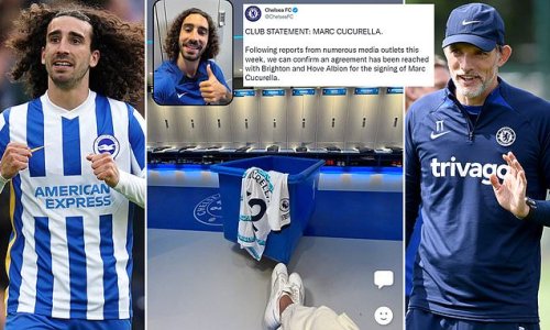 Chelsea mock Brighton's Marc Cucurella denial as they announce £62MILLION deal for the defender with a copycat club statement... just two days after the Seagulls hit out at reports