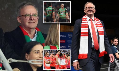 Nightmare for Anthony Albanese as his beloved Sydney Swans and South Sydney Rabbitohs BOTH capitulate in crucial matches in day to FORGET for Australia's Prime Minister