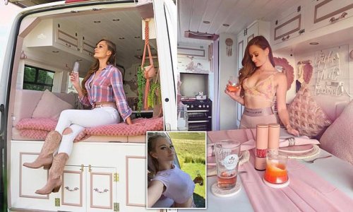 OnlyFans star reveals she's swapped her £1m penthouse and £120,000-a- year earnings to live in a renovated builder's van because the lavish lifestyle didn't make her happy