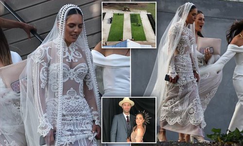 Neighbours Star Olympia Valance Stuns In Daring Sheer Wedding Gown With ...