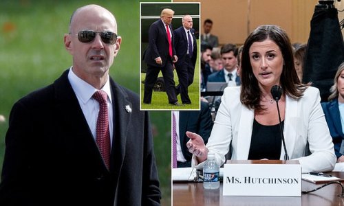 Former Secret Service agent at center of Trump's limo 'lunge' testimony to meet January 6 committee AGAIN today: Cassidy Hutchinson claims President 'went for' agent's throat and 'tried to grab the wheel' before riot
