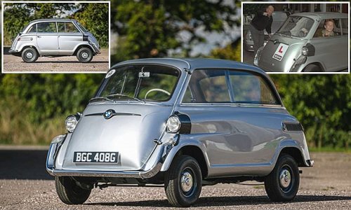 A 1957 BMW 'bubble car' that Stirling Moss used to whizz around London and teach his son to drive in is going to auction - and could fetch £60k