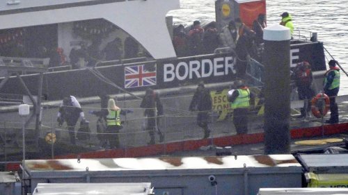 Hundreds of illegal migrants arrive in Dover on small dinghies from Calais - making this year the...