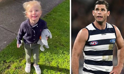 Watch the hilarious moment Geelong star Tom Hawkins' daughter Primrose proudly declares the Sydney Swans will beat her dad's team in the AFL Grand Final