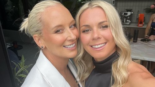 AFLW star Katie Brennan ties the knot with longtime partner Olivia Christie in Palm Springs - and...