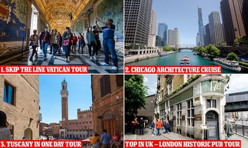 TripAdvisor reveals the world's most popular experiences for 2019: Vatican tour with skip-the-line access is ranked No1 globally and a historic pub tour of London is best rated in the UK