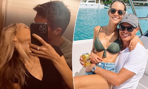 The Bachelor star Helena Sauzier shares romantic smooch with her Australian sailor boyfriend Tom Slingsby as they enjoy holiday in Spain