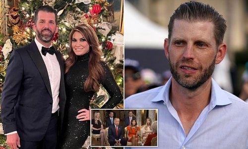 Eric Trump says he 'thinks the world' of Don Jr.'s fiancée Kimberly Guilfoyle amid rumors the family does not like her