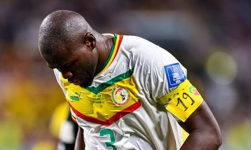 'He was everything to Senegalese football': Kalidou Koulibaly leads touching tributes to Papa Bouba Diop two years after his tragic death... with fans painting 19 on their back and the Chelsea defender including number on his captain's armband