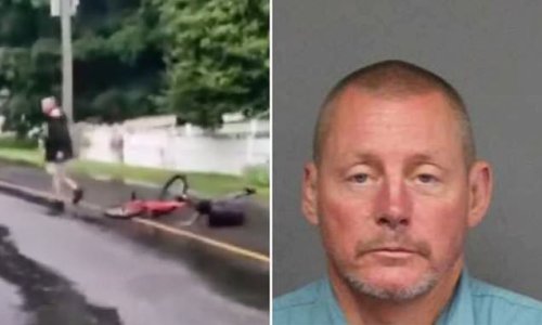 Connecticut man, 48, is arrested after pushing 11-year-old biracial boy off his bike and telling him to 'get the f**k out of town' because he didn't grow up there