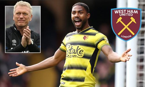 West Ham 'set to bolster attacking options with plans to make a £20m bid for Nigerian striker Emmanuel Dennis' as relegated Watford struggle to keep squad together