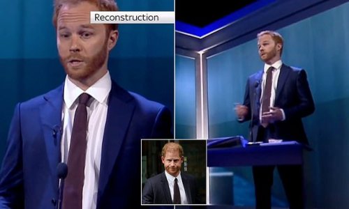 From an extra in Sherlock Holmes to the face of Prince Harry’s most dramatic day: Little-known actor re-enacts Duke’s court testimony on Sky News (but leaves some viewers baffled)