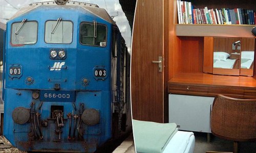 Inside former Yugoslavian ruler Josip Broz Tito's time capsule train