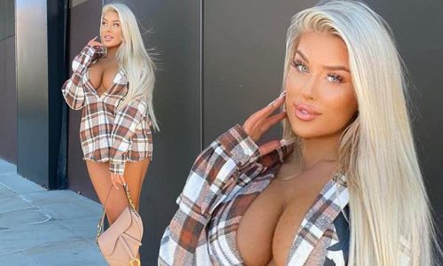 Love Island's Eve Gale puts on VERY busty display as she models shirt