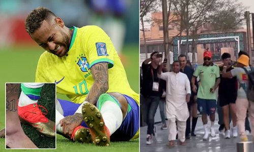 FOX Soccer tricked by Neymar impersonator as the broadcaster tweets a video of the injured Brazil star 'walking around Doha' before admitting: 'We got got'
