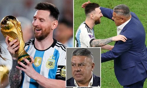 Lionel Messi immortalised as Argentina rename their training camp after him following last year's World Cup triumph in Qatar, with AFA President Claudio Tapia hailing the PSG star as 'the best player in the world'