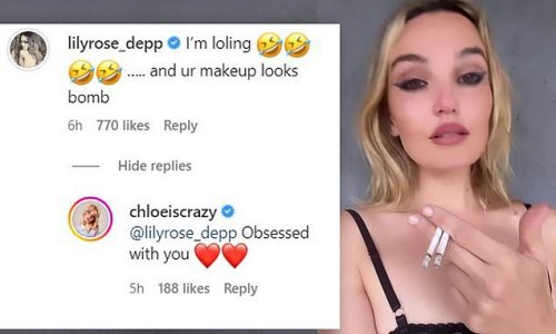 Lily-Rose Depp’s TINY bra, chain-smoking and cringey X-rated talk in The Idol mocked by SNL star Chloe Fineman in funny spoof video (and even the actress can’t help but laugh)