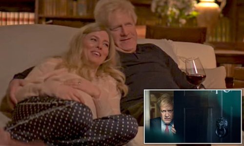 Snuggling on the sofa with Carrie, tackling Covid and trying to sort Brexit out: Heavily-made-up Kenneth Branagh is seen as Boris Johnson in new teaser for Sky drama This England that will portray PM's first months in power