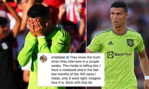 Cristiano Ronaldo promises to reveal the 'truth' in an 'interview in a couple (of) weeks'… accusing 'media' of 'telling lies' during a turbulent summer for the unsettled star and Manchester United