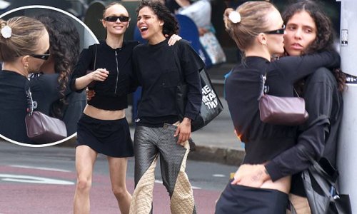 Lily Rose Depp Gets Very Handsy With Girlfriend 070 Shake During Steamy Make Out Session Amid