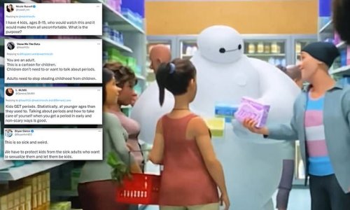 Woke Disney shows transgender man offering little girl advice on which tampons to buy in new children's animated series Baymax!