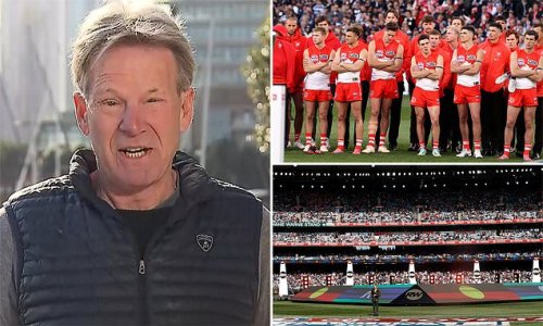 Outspoken footy legend Sam Newman slams the Swans for their 'disgraceful' grand final performance and takes aim at the AFL for giving eulogy to Indigenous icon