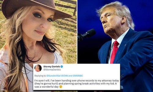 Stormy Daniels says her phone records are going to HURT Trump after she handed them to her attorney - and insists she is going to have the last laugh