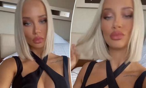 Jessika Power puts on a VERY busty display in a cleavage-baring top