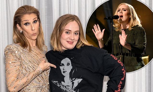 'She was happy to help': Adele 'seeks advice from Celine Dion about upcoming Las Vegas residency and how to manage her full-on workload'