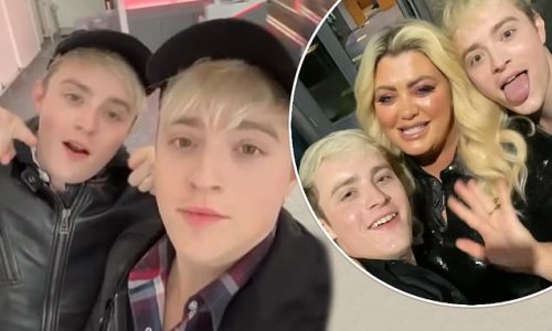 'Can't wait': Gemma Collins teases new filming project with Jedward as she shares clip of them landing in the UK and heading to her house
