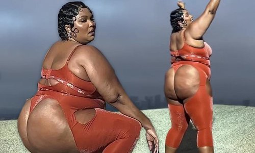 Lizzo puts on a VERY cheeky display as she debuts BACKLESS leggings soon arriving to her line of Yitty clothing