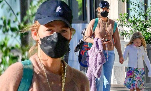 Blake Lively holds hands with eldest daughter James, six, out in NYC